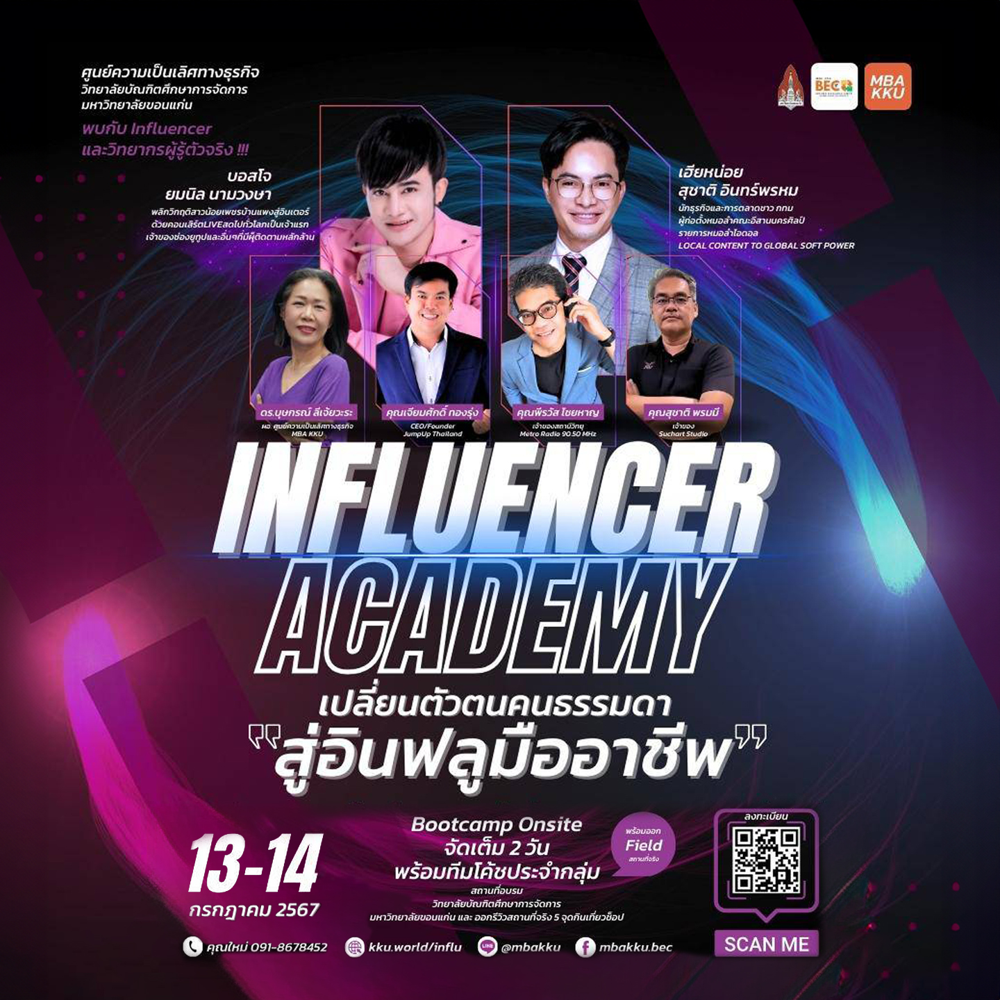 Influencer Academy เปลี่ยนตัวตนคนธรรมดา